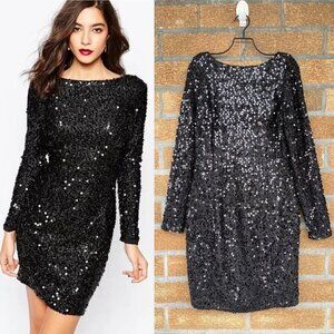 Warehouse London Sequin evening dress size 8